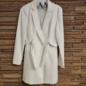 Missguided White Dress Elegant Tailored Design